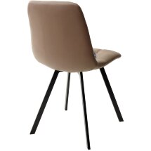 Стул CHILLI SQUARE HK017-31 серо-коричневый, PU/ черный каркас М-City
