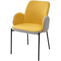 Стул NIKKI VF106 желтый / VF120 серый М-City