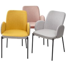 Стул NIKKI VF109 розовый / VF110 брусничный М-City