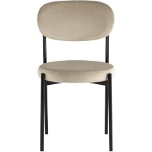 Стул Stool Group для кухни Бриф велюр бежевый ножки металл