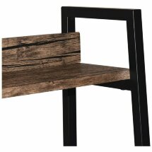Стеллаж на металлокаркасе BRABIX &quot;LOFT SH-003&quot;, 600х350х1500 мм, 5 полок, цвет морёный дуб, 641234