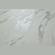 Стол RIETI 200 KL-99 Белый мрамор матовый, итальянская керамика / черный каркас, ®DISAUR