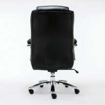 Кресло офисное BRABIX PREMIUM &quot;Status HD-003&quot;, нагрузка до 250 кг, рециклированная кожа, хром, черное, 531821