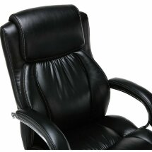 Кресло офисное BRABIX PREMIUM &quot;Status HD-003&quot;, нагрузка до 250 кг, рециклированная кожа, хром, черное, 531821