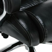 Кресло офисное BRABIX PREMIUM &quot;Status HD-003&quot;, нагрузка до 250 кг, рециклированная кожа, хром, черное, 531821