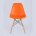 Стул Stool Group SIMPLE DSW оранжевый, литой полипропилен, стальной каркас, натуральный массив бука 
