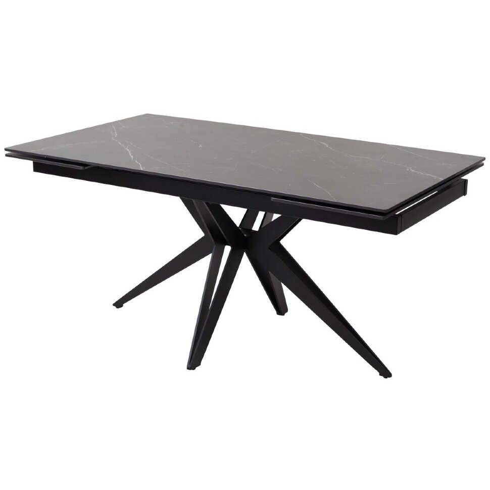 Стол FORIO 160 MATT BLACK MARBLE SOLID CERAMIC / BLACK, ®DISAUR Стол FORIO 160 MATT BLACK MARBLE SOLID CERAMIC / BLACK, ®DISAUR