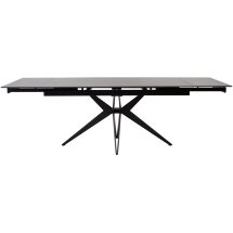 Стол FORIO 160 MATT BLACK MARBLE SOLID CERAMIC / BLACK, ®DISAUR