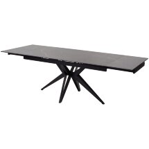 Стол FORIO 160 MATT BLACK MARBLE SOLID CERAMIC / BLACK, ®DISAUR