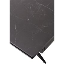 Стол FORIO 160 MATT BLACK MARBLE SOLID CERAMIC / BLACK, ®DISAUR