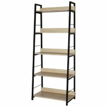 Стеллаж на металлокаркасе BRABIX &quot;LOFT SH-003&quot;, 600х350х1500 мм, 5 полок, цвет дуб натуральный, 641236