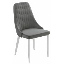 Стул на металлокаркасе на металлокаркасе Kora gray new / white
