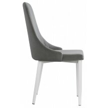 Стул на металлокаркасе на металлокаркасе Kora gray new / white