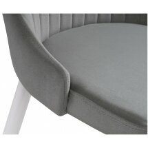 Стул на металлокаркасе на металлокаркасе Kora gray new / white