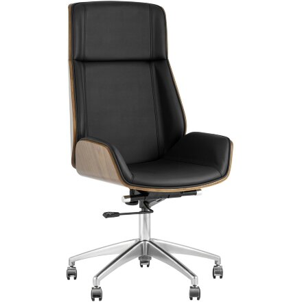 Кресло компьютерное TopChairs руководителя TopChairs Crown, черное УЦЕНКА 