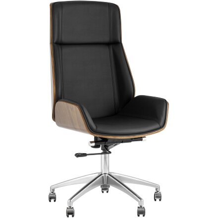 Кресло компьютерное TopChairs руководителя TopChairs Crown, черное УЦЕНКА 