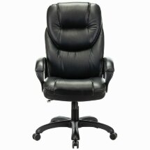 Кресло офисное BRABIX PREMIUM &quot;Nord EX-590&quot;, черный пластик, экокожа, черное, 532097