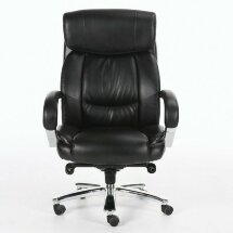 Кресло офисное BRABIX PREMIUM &quot;Direct EX-580&quot;, хром, рециклированная кожа, черное, 531824