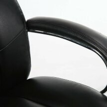 Кресло офисное BRABIX PREMIUM &quot;Direct EX-580&quot;, хром, рециклированная кожа, черное, 531824