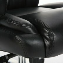 Кресло офисное BRABIX PREMIUM &quot;Direct EX-580&quot;, хром, рециклированная кожа, черное, 531824