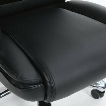 Кресло офисное BRABIX PREMIUM &quot;Advance EX-575&quot;, хром, экокожа, черное, 531825