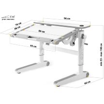 Детская парта  Mealux Ergowood - M Multicolor TG Energy