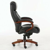 Кресло офисное BRABIX PREMIUM &quot;Infinity EX-707&quot;, дерево, натуральная кожа, черное, 531826