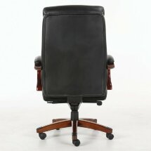 Кресло офисное BRABIX PREMIUM &quot;Infinity EX-707&quot;, дерево, натуральная кожа, черное, 531826
