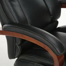 Кресло офисное BRABIX PREMIUM &quot;Infinity EX-707&quot;, дерево, натуральная кожа, черное, 531826