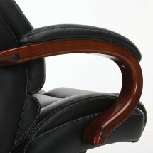 Кресло офисное BRABIX PREMIUM &quot;Infinity EX-707&quot;, дерево, натуральная кожа, черное, 531826