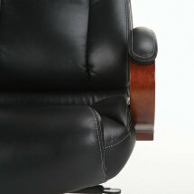 Кресло офисное BRABIX PREMIUM &quot;Infinity EX-707&quot;, дерево, натуральная кожа, черное, 531826