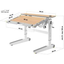 Детская парта  Mealux Ergowood - M Multicolor MG Energy