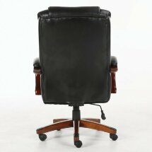 Кресло офисное BRABIX PREMIUM &quot;Magnum EX-701&quot;, дерево, рециклированная кожа, черное, 531827