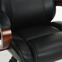 Кресло офисное BRABIX PREMIUM &quot;Magnum EX-701&quot;, дерево, рециклированная кожа, черное, 531827