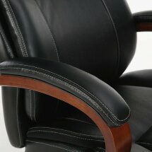 Кресло офисное BRABIX PREMIUM &quot;Magnum EX-701&quot;, дерево, рециклированная кожа, черное, 531827