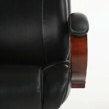 Кресло офисное BRABIX PREMIUM &quot;Magnum EX-701&quot;, дерево, рециклированная кожа, черное, 531827