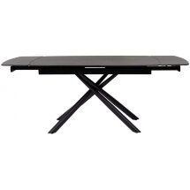 Стол Rivoli matt black marble sintered stone / black