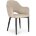 Стул на металлокаркасе Vener black / beige 