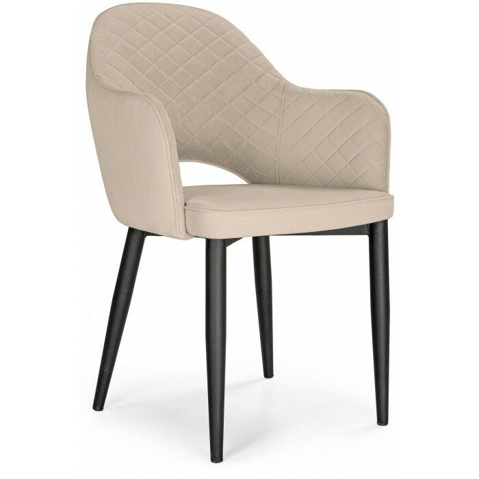 Стул на металлокаркасе Vener black / beige Стул на металлокаркасе Vener black / beige