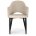 Стул на металлокаркасе Vener black / beige 