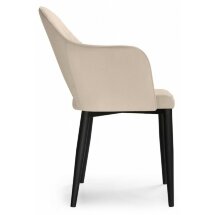 Стул на металлокаркасе Vener black / beige