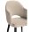 Стул на металлокаркасе Vener black / beige 