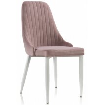 Стул на металлокаркасе на металлокаркасе Kora light purple / white