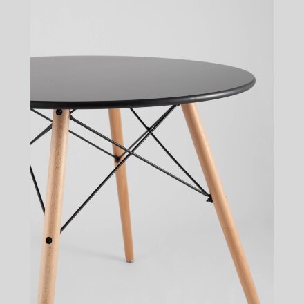 Стол Eames DSW D80 черный 