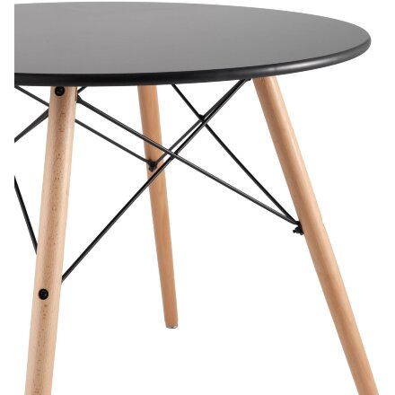 Стол Eames DSW D80 черный 