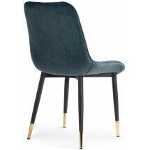 Стул на металлокаркасе Seda-1 green / black / gold