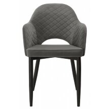 Стул на металлокаркасе Vener dark gray / black