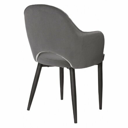 Стул на металлокаркасе Vener dark gray / black 