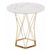 Стол деревянный Melan white / gold
