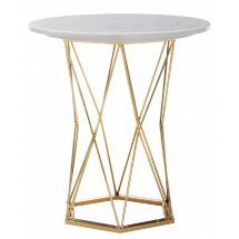 Стол деревянный Melan white / gold